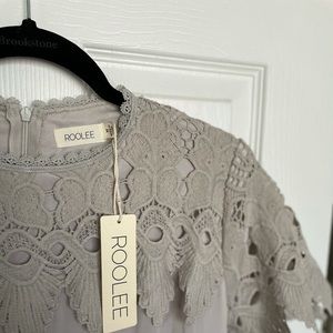 Maxi roolee  grey/cream lace dress